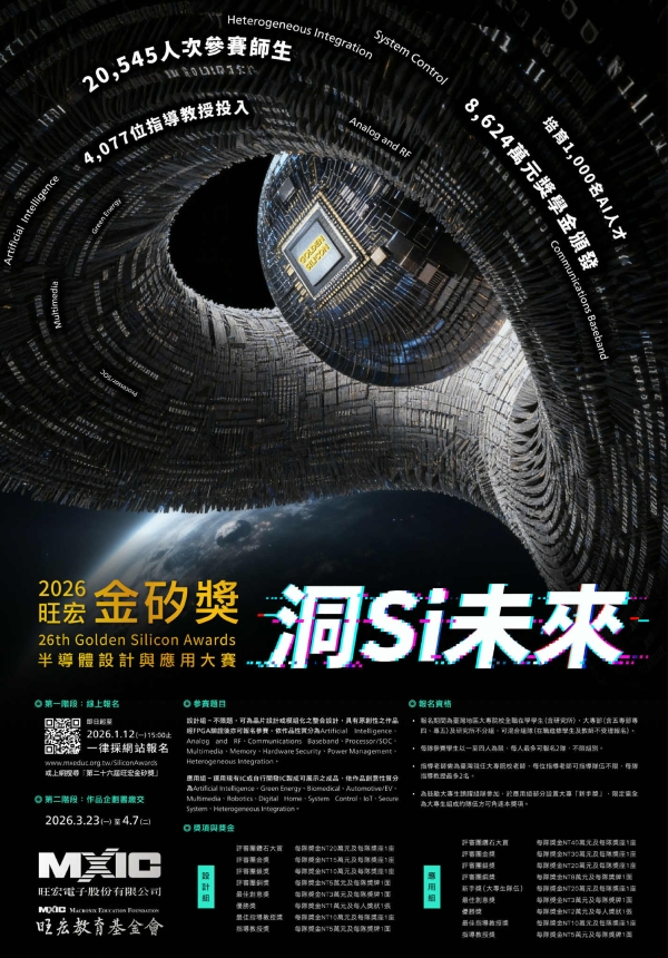 第26屆旺宏金矽獎─半導體設計與應用大賽